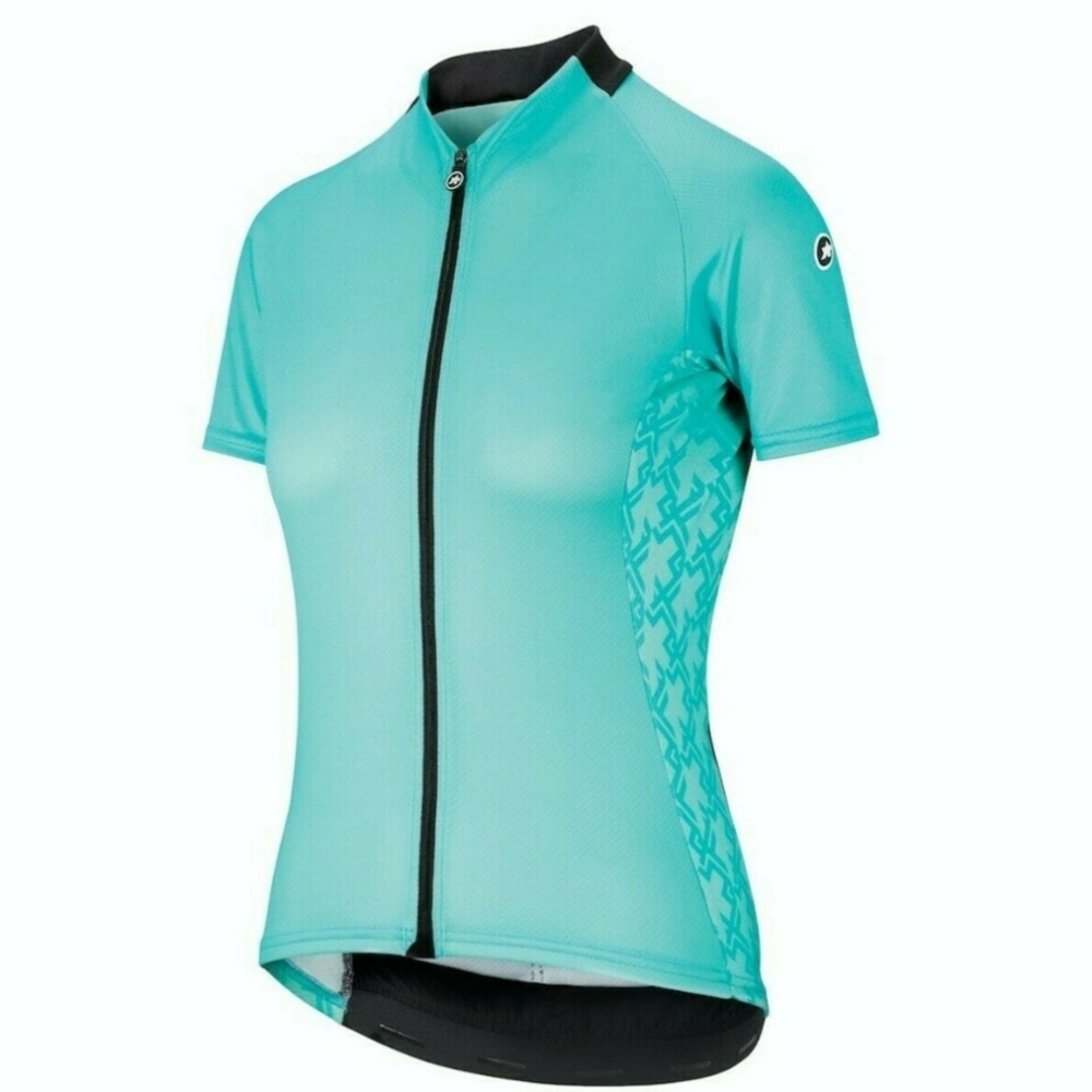 ASSOS UMA GT SS WOMENS JERSEY EVO (XS). CYCLING, AQUA GREEN